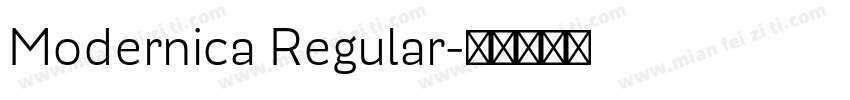 Modernica Regular字体转换
